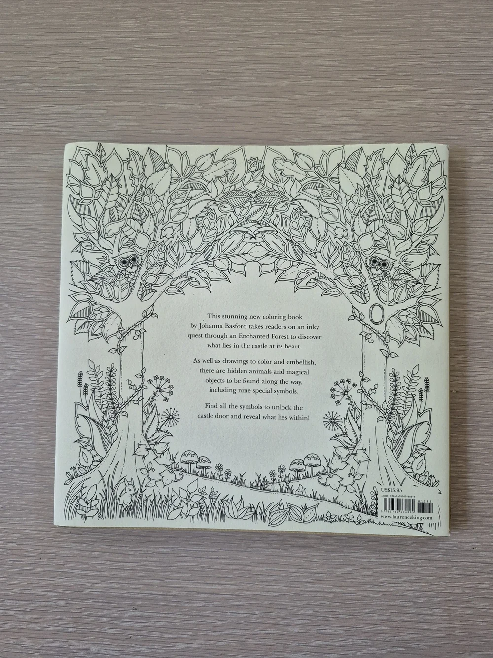 Enchanted Forest Coloring Book by — Cream & Gold